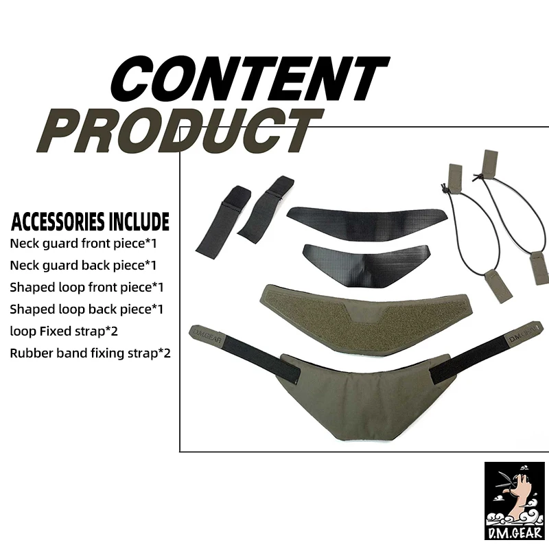 Comparación de tallas S y M del protector de cuello DMgear