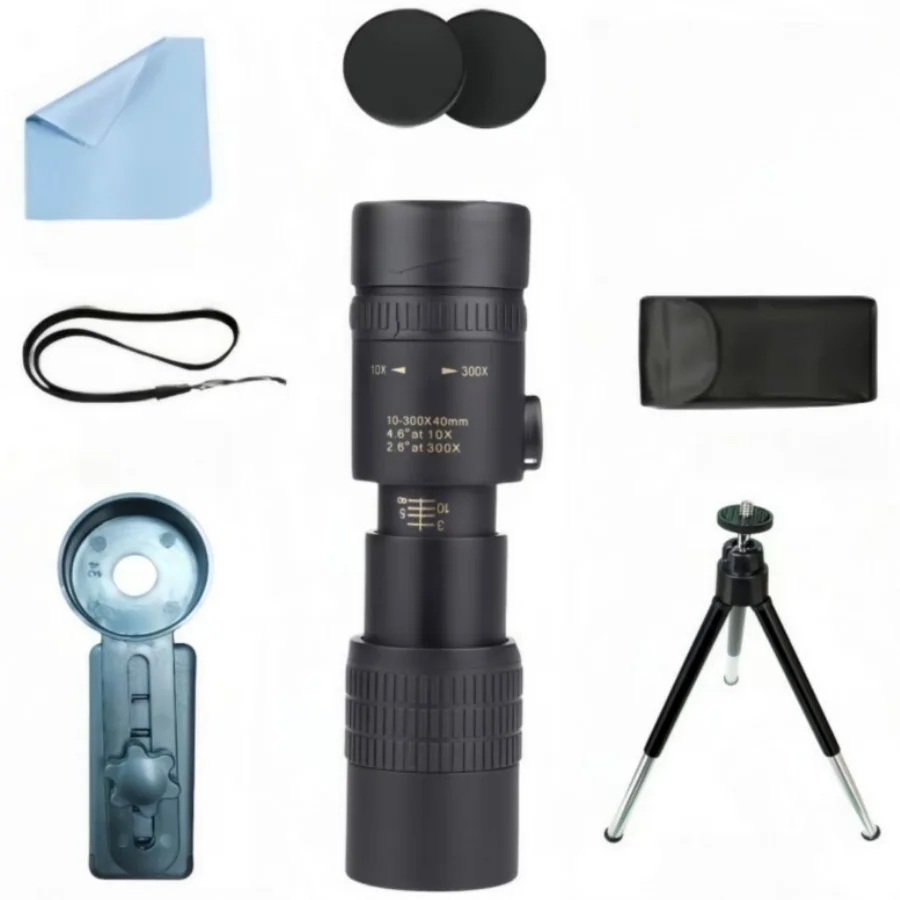 Telescopio monocular HD con zoom amplio BAK4 para acampada