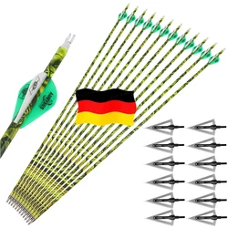 SP500 flechas de carbono para arco caza y tiro con cuchilla