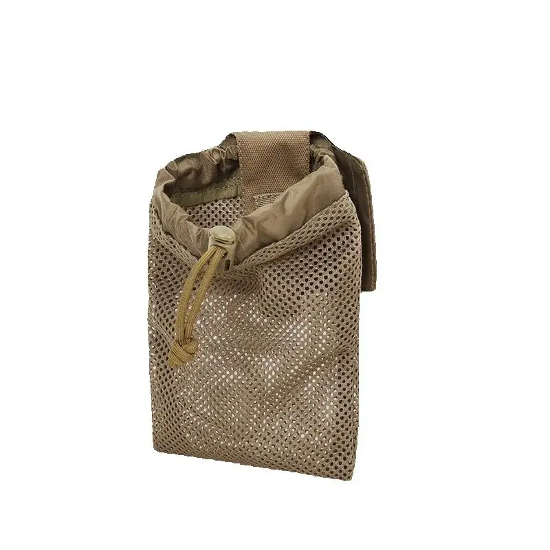 Botella táctica plegable con malla MOLLE y funda externa