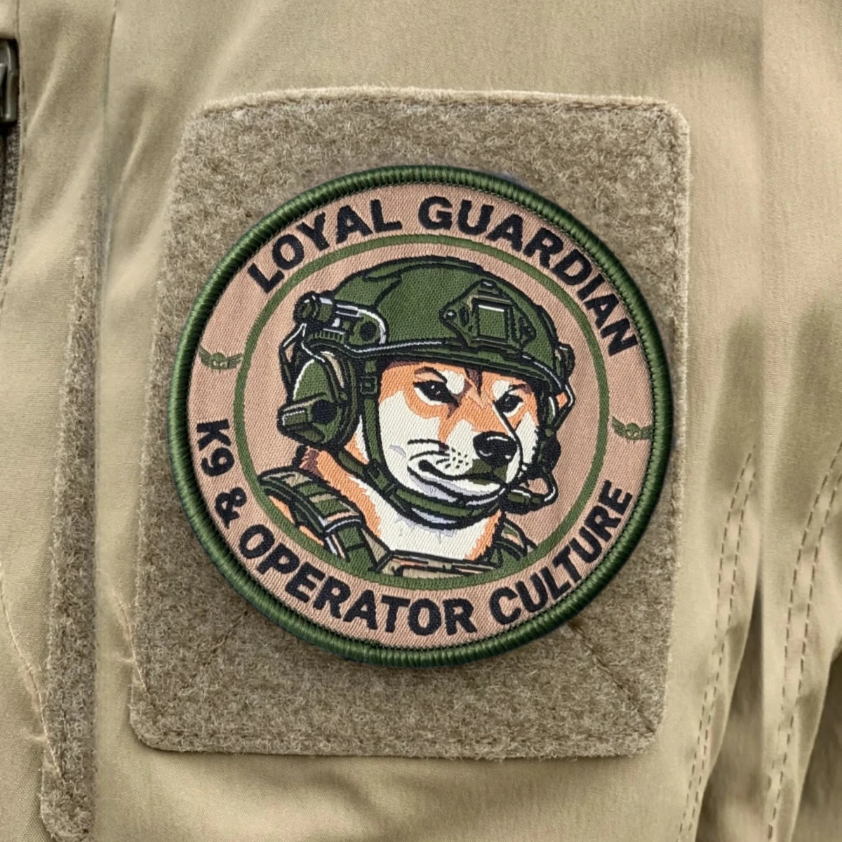 Parche táctico LOYALIAN GUARDIAN Moral K9 con velcro para ropa - imagen 2