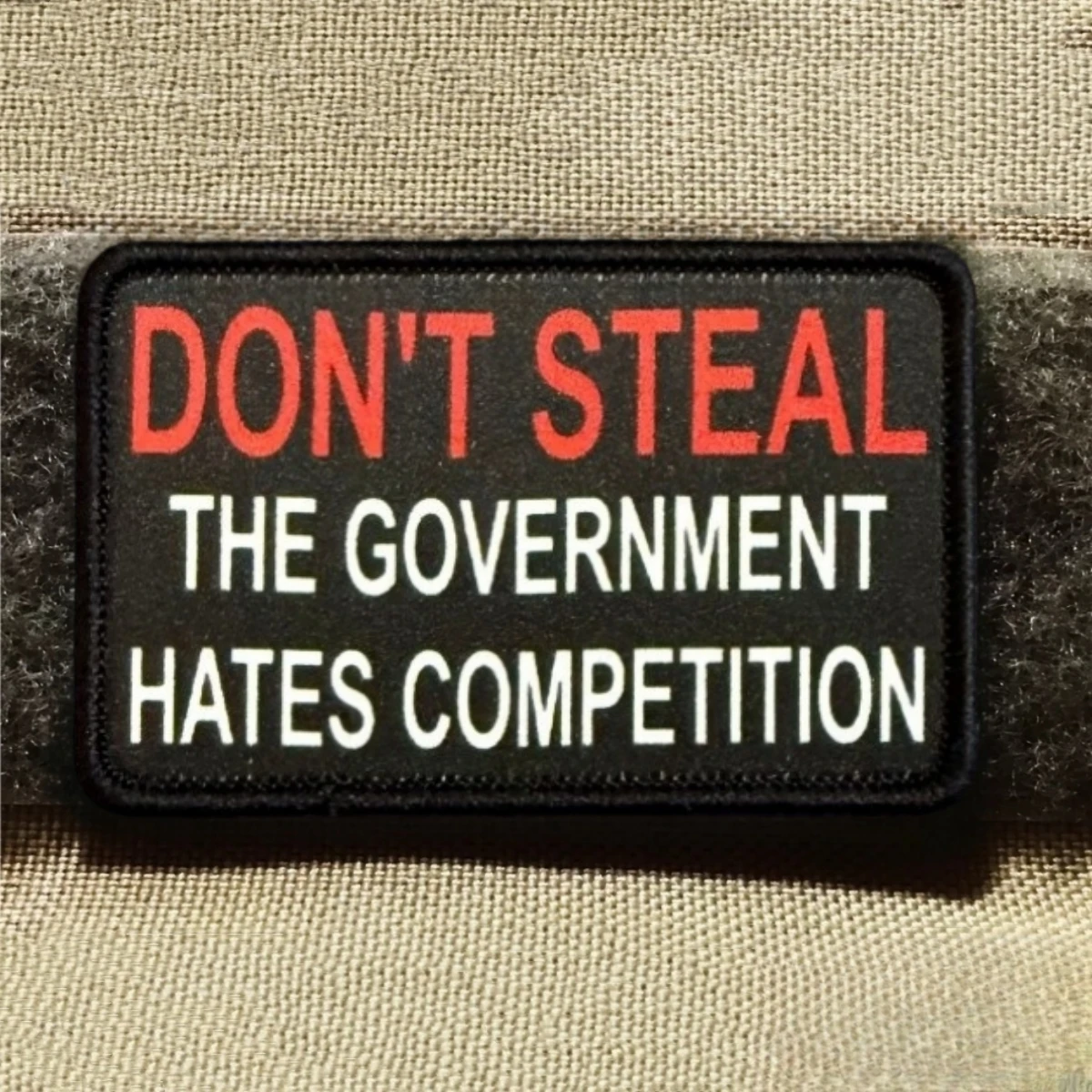 Parche táctico bordado frase antirobo Gobierno: mochila militar - imagen 4