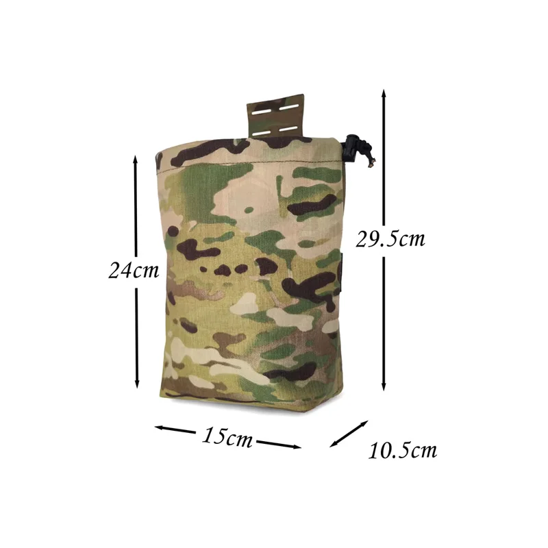 Bolsa táctica plegable MOLLE para desechos