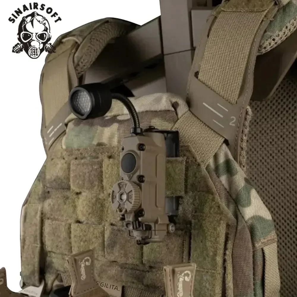 Sidewinder Linterna Táctica para Casco con IFF Rojo/Verde/Azul/IR - imagen 4