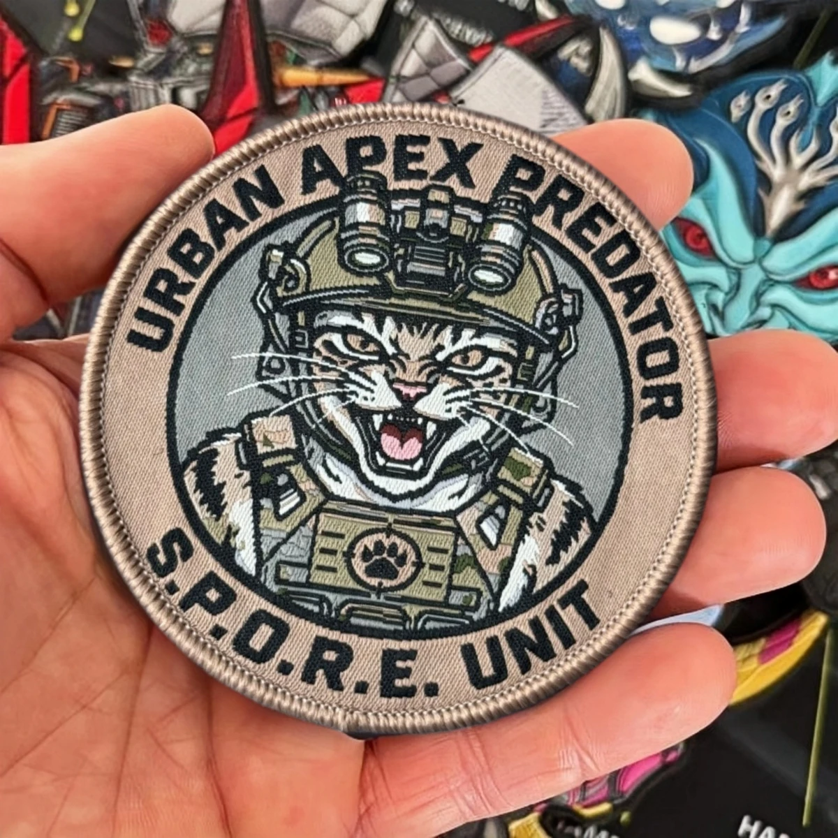 Parche moral velcro Urban Apex Predator S.P.O.R.E. – Táctico militar MOLLE - imagen 2