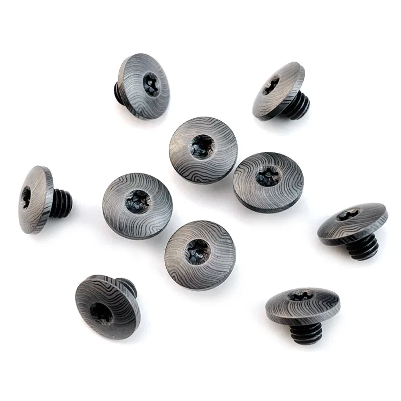 Accesorios para cuchillo de acero Damasco: herrajes mango Torx - imagen 2