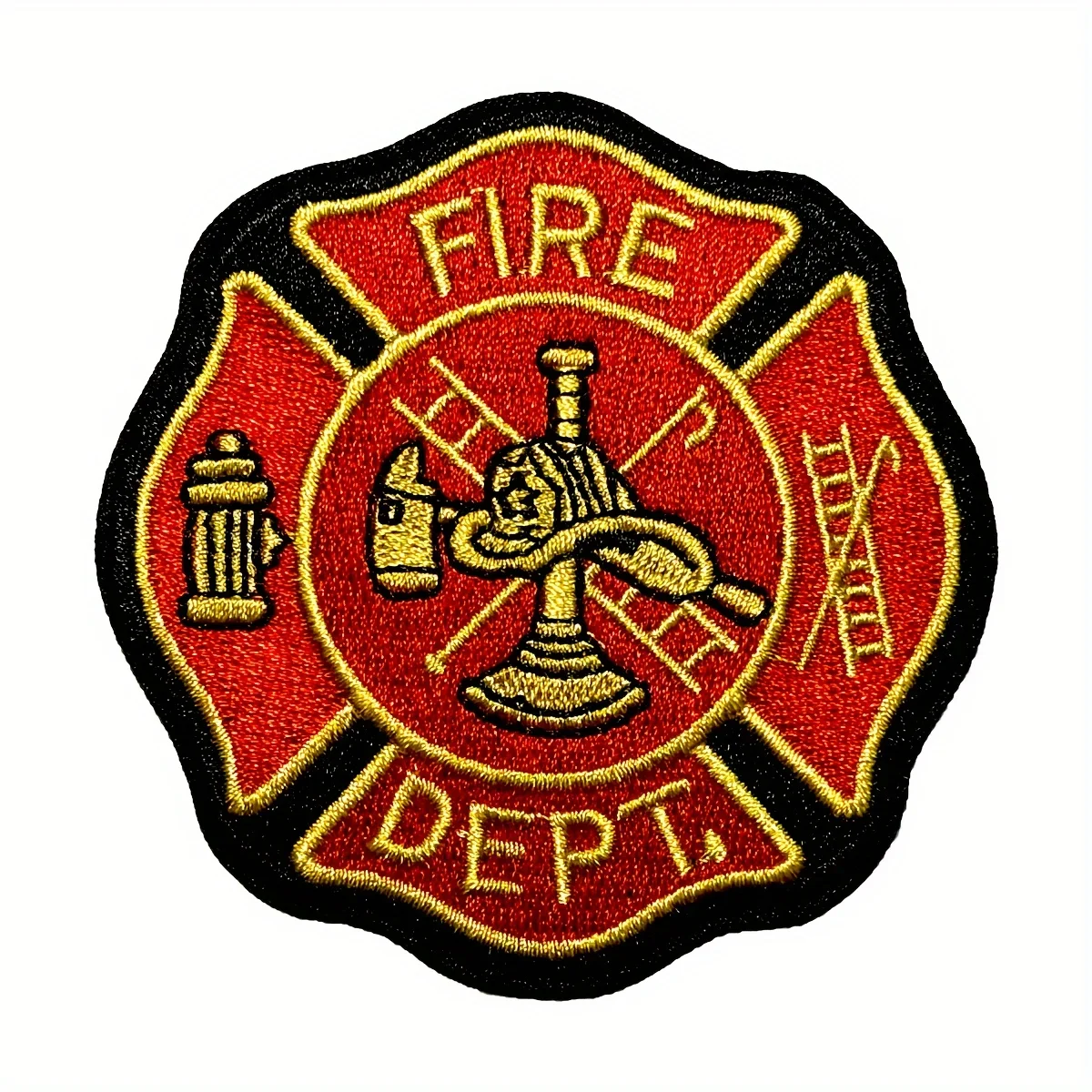 Parche táctico Fire Department Shield termoadhesivo y cosible MOLLE