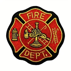 Parche táctico Fire Department Shield termoadhesivo y cosible MOLLE