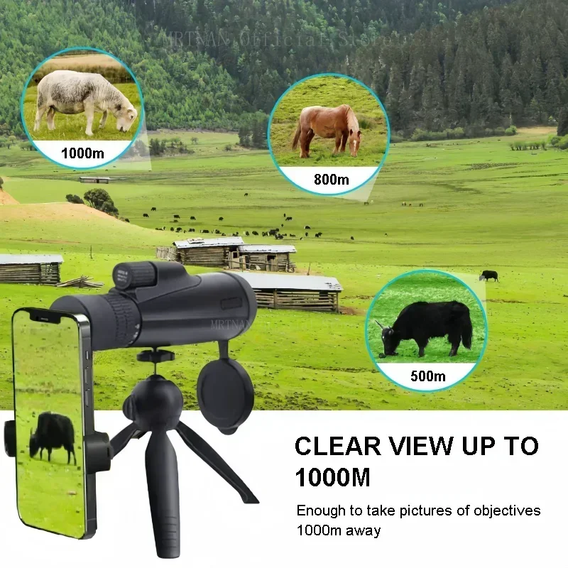 Monocular HD con trípode para observación de aves y caza - imagen 5