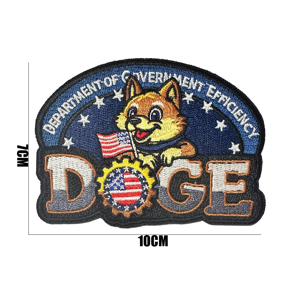 Patch en PVC con motivo de perro DOGE