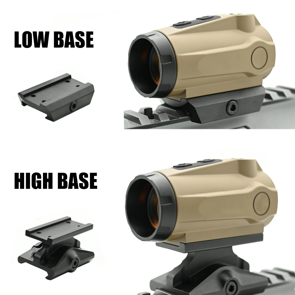 Mira holográfica R5 GEN II punto rojo con lupa 3x - Soporte riel 20mm Airsoft - imagen 3