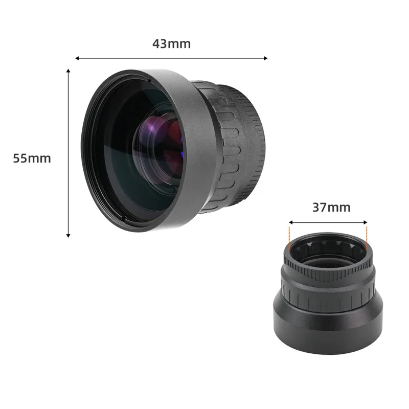 Lente auxiliar gran angular para monocular visión nocturna táctica - imagen 4