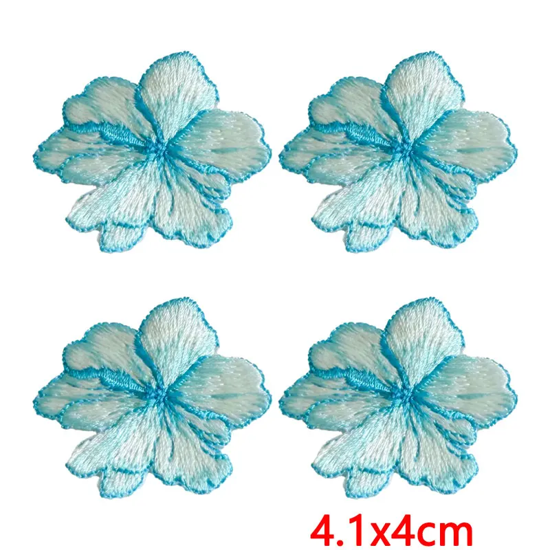 Parche termoadhesivo bordado florales mariposa con lazo para ropa - imagen 2