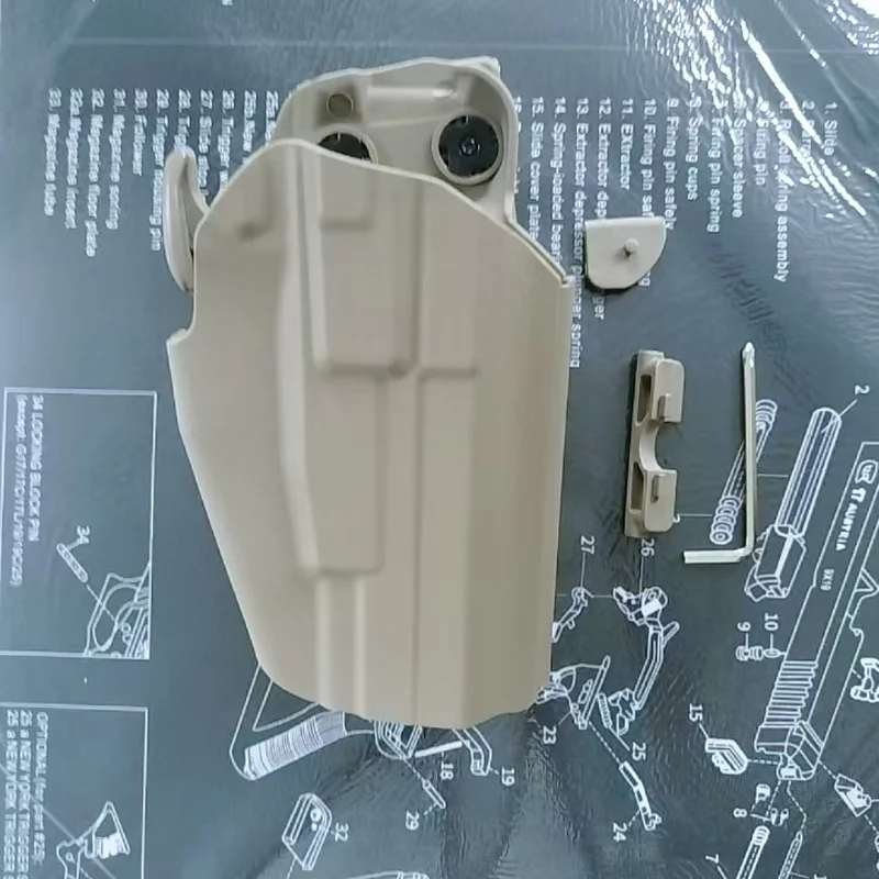 Funda táctica pistola extracción rápida universal diestro compacta - imagen 2