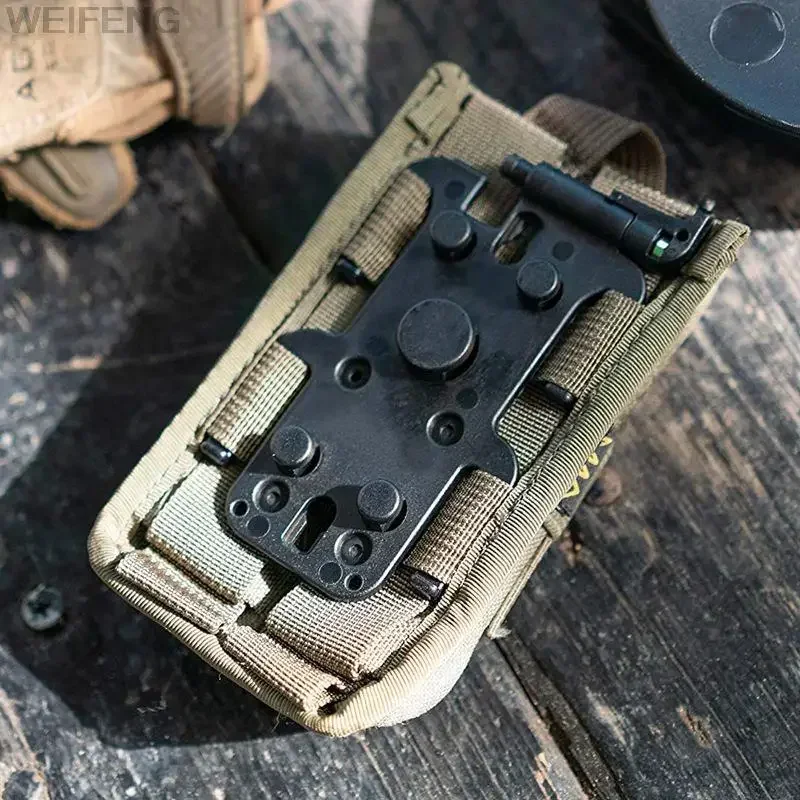 Plataforma adaptadora MOLLE para bolsa cargador chaleco táctico - imagen 4