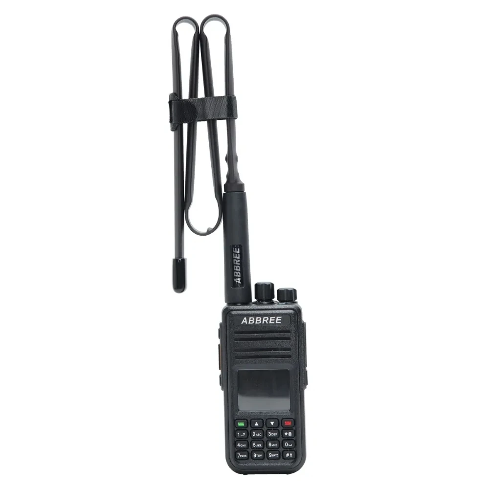 ABBREE antena táctica plegable SMA macho de doble banda para radio - imagen 4