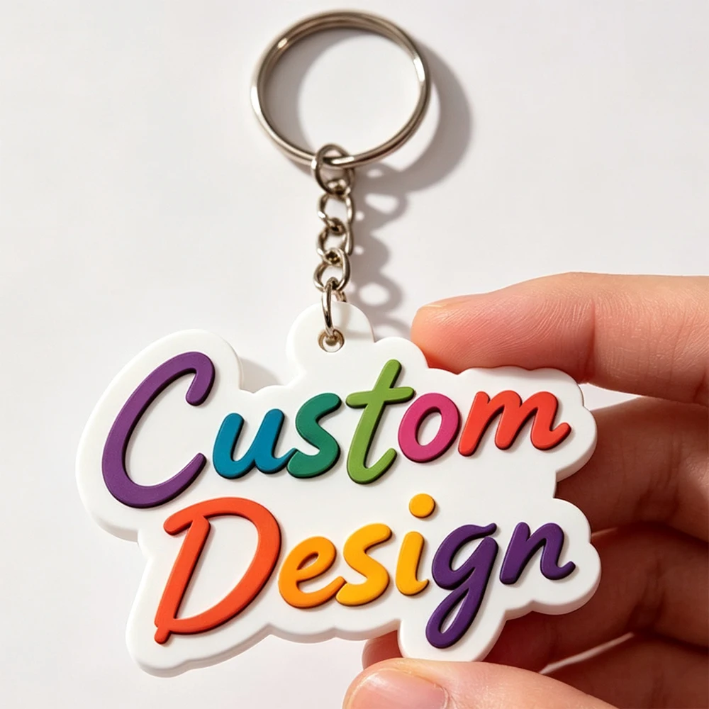 Llavero táctico de PVC flexible con logotipo 3D para personalizar - imagen 3