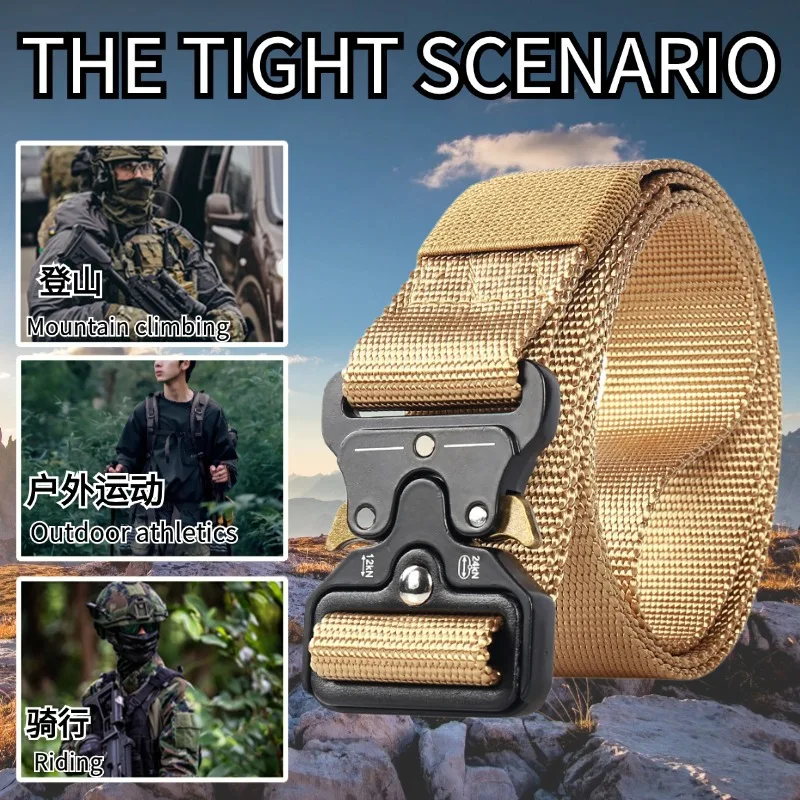 Cinturón táctico hombre ripstop camuflaje ventilación militar - imagen 3