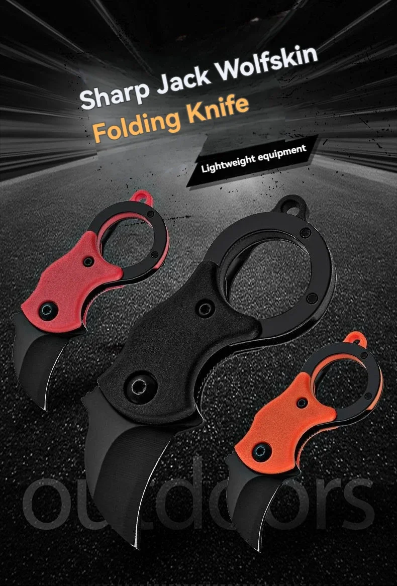 Mini cuchillo llavero en uso