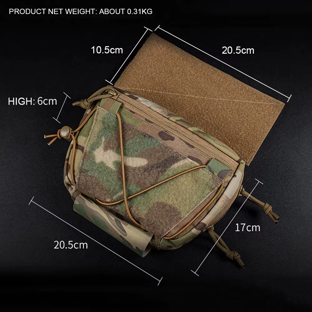 Chaleco táctico subabdominal con bolsa rápida para Airsoft y Paintball - imagen 4