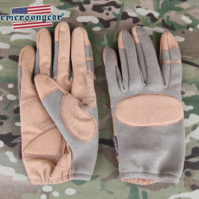 Guantes tiro Emersongear cuero táctico – Protección manos caza y outdoor - imagen 4