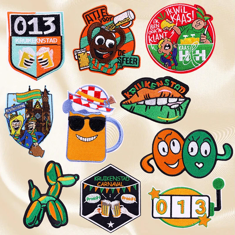 Kruikenstad Parche bordado emblema holandés para planchar - imagen 3
