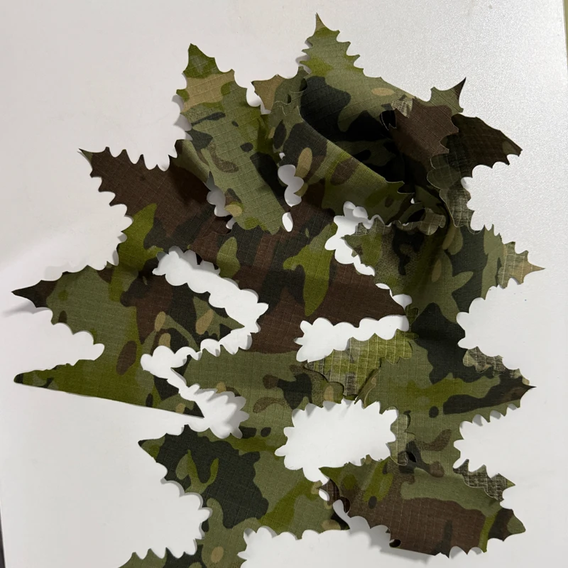 Tiras ghillie camuflaje táctico con corte láser para mochilas - imagen 4