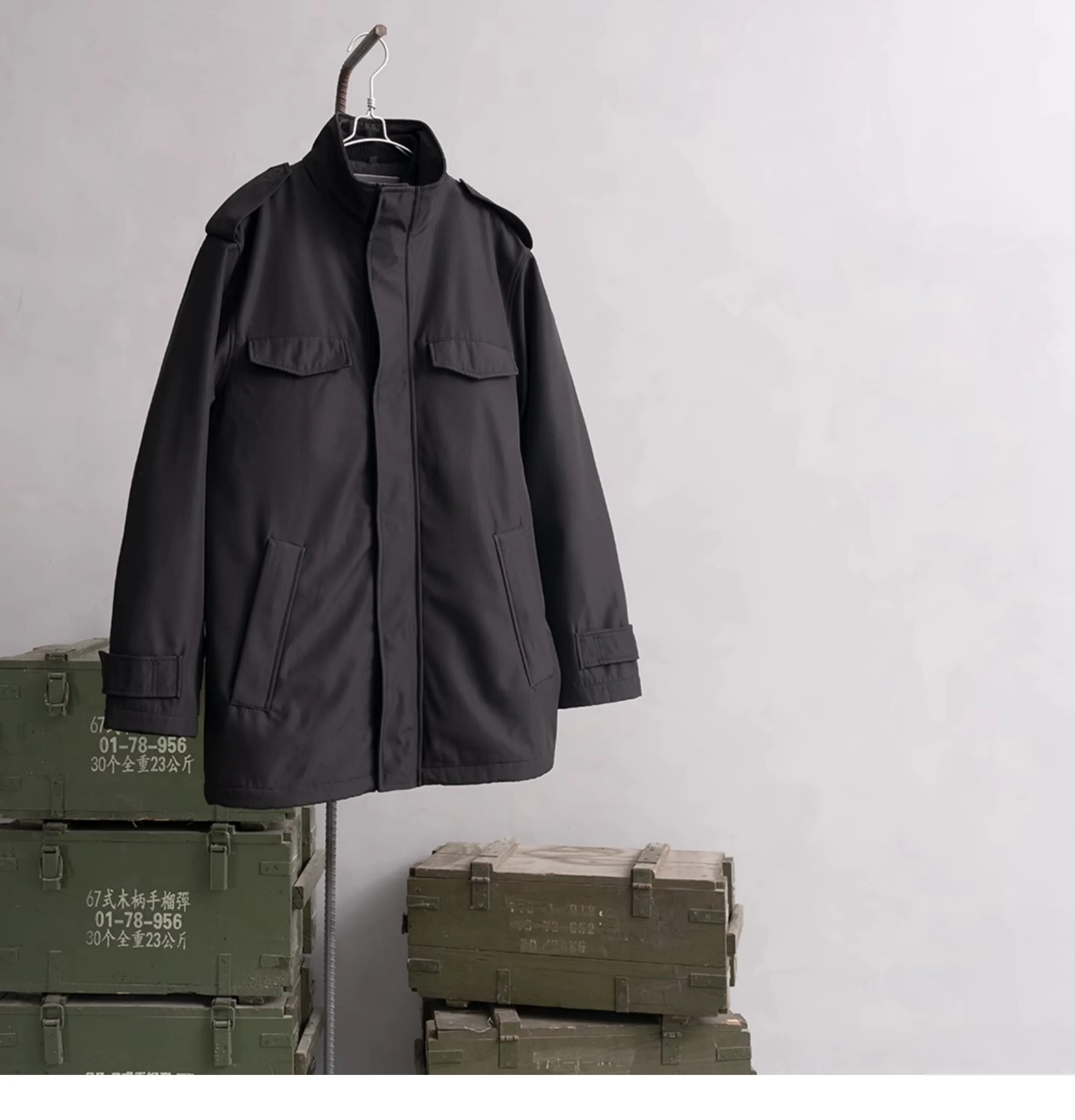 Detalle del forro y el diseño de la chaqueta