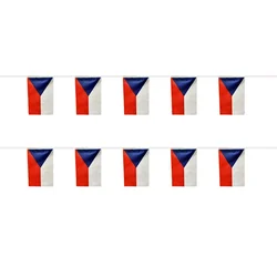 Bandera de la República Checa 14x21 cm de mano y mesa