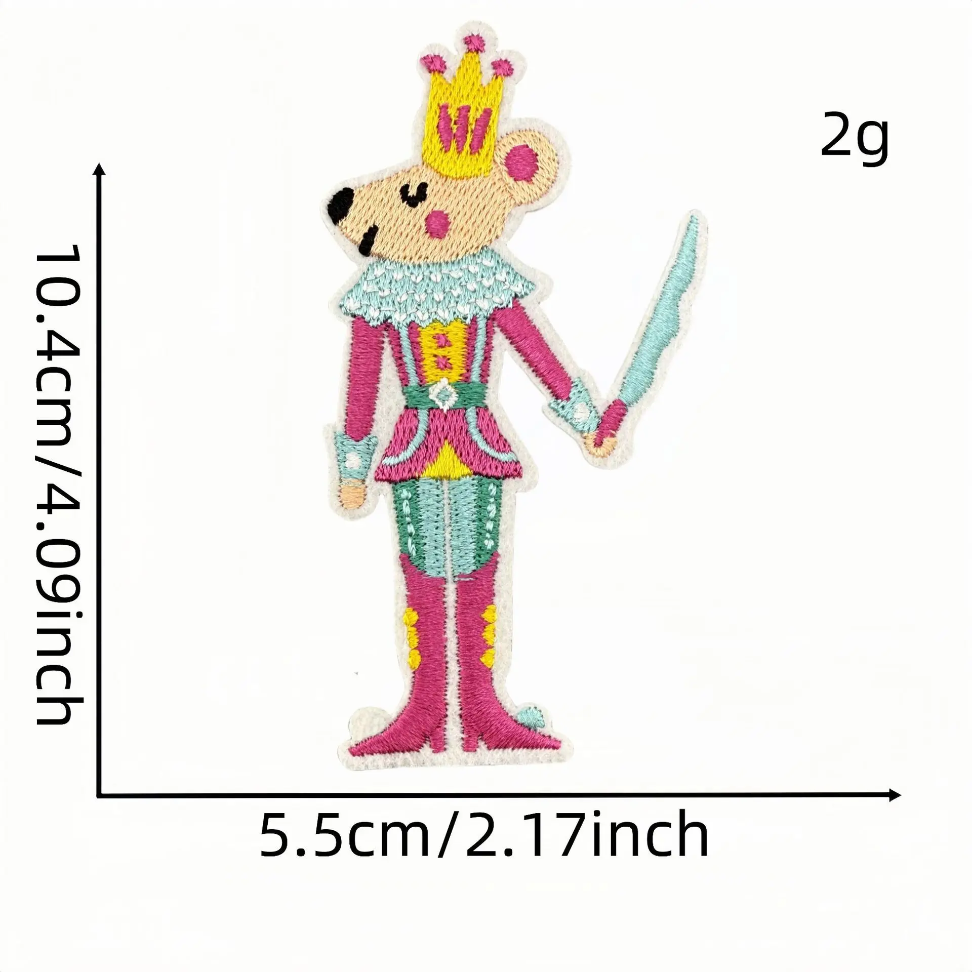 Parche bordado para planchar princesa bailando – Aplique niña - imagen 2