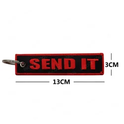 Send It Parches Tácticos Bordados para Llavero, Mochila y Ropa