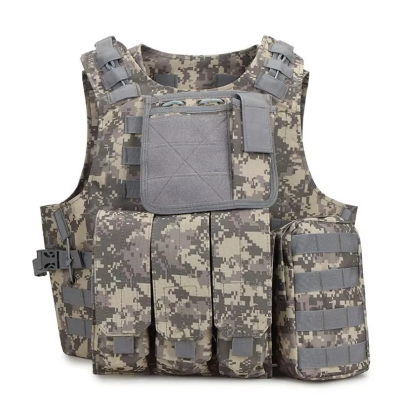Chaleco táctico MOLLE camuflaje para Airsoft y caza en exteriores
