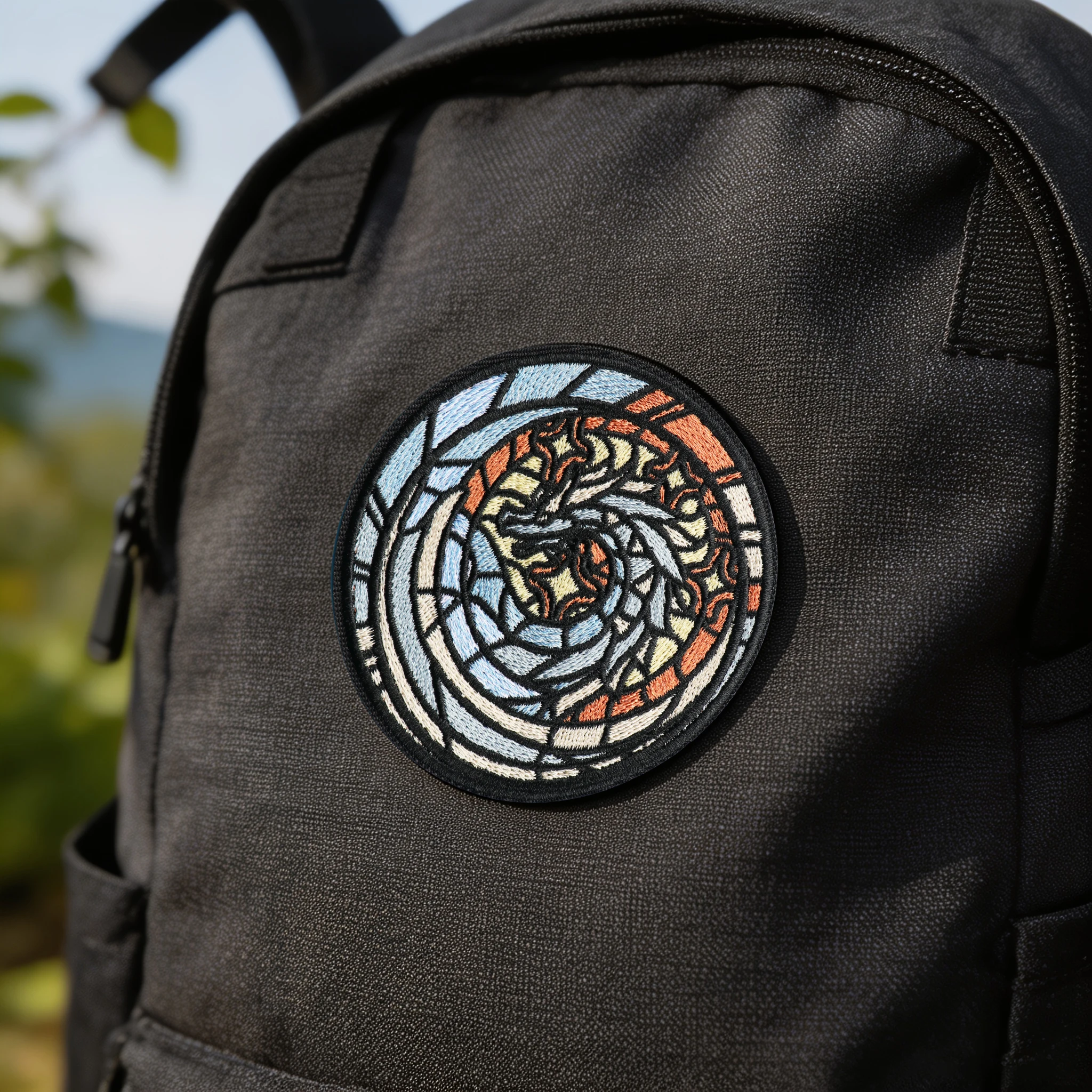 Parche termoadhesivo bordado dragón refractivo – Insignia táctica para gorra - imagen 5