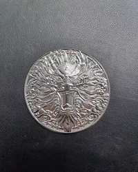 Insignia táctica metálica escudo corazón multicolor para cine