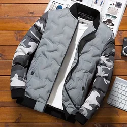 Chaqueta de invierno cortavientos con capucha térmica hombre