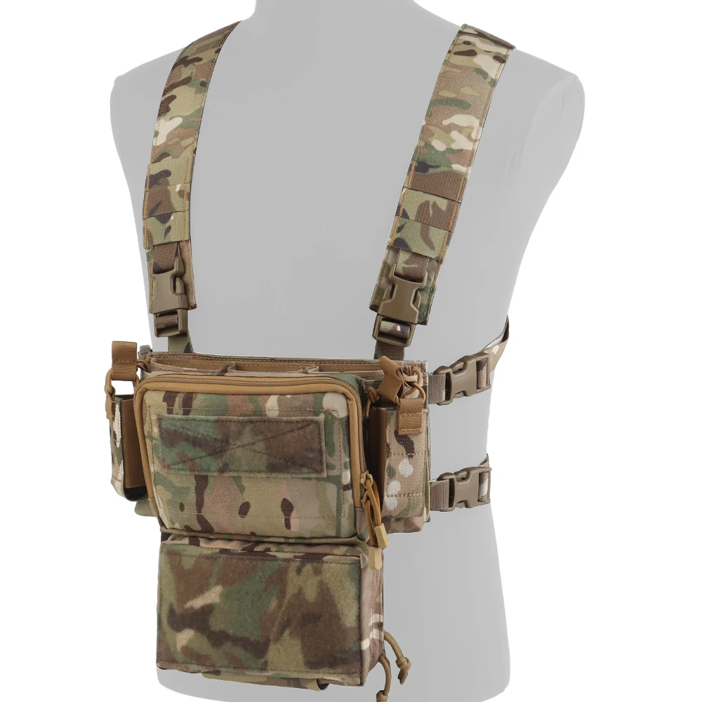 Chaleco táctico D3CRM desmontable con bolsa de pecho y portacargadores - imagen 5