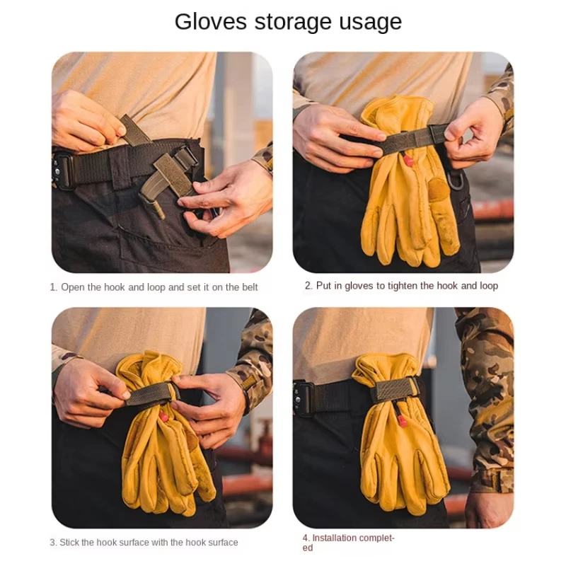 Llavero táctico MOLLE con clip keeper, gancho y soporte de cuerda - imagen 3