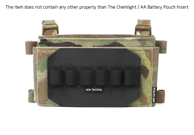 Pew Tactical MK3 Chest Rig táctico: inserto pilas AA y chemlight MK4 - imagen 4