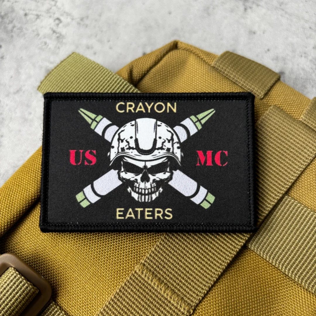 Parche táctico meme militar Crayon Eaters con gancho y bucle - imagen 5