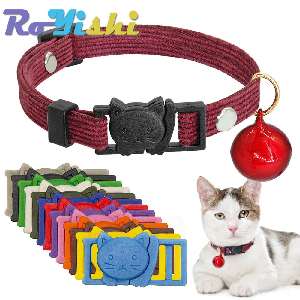 Hebillas de plastico con cabeza de gato 3/8 pulgadas collar felino - imagen 3