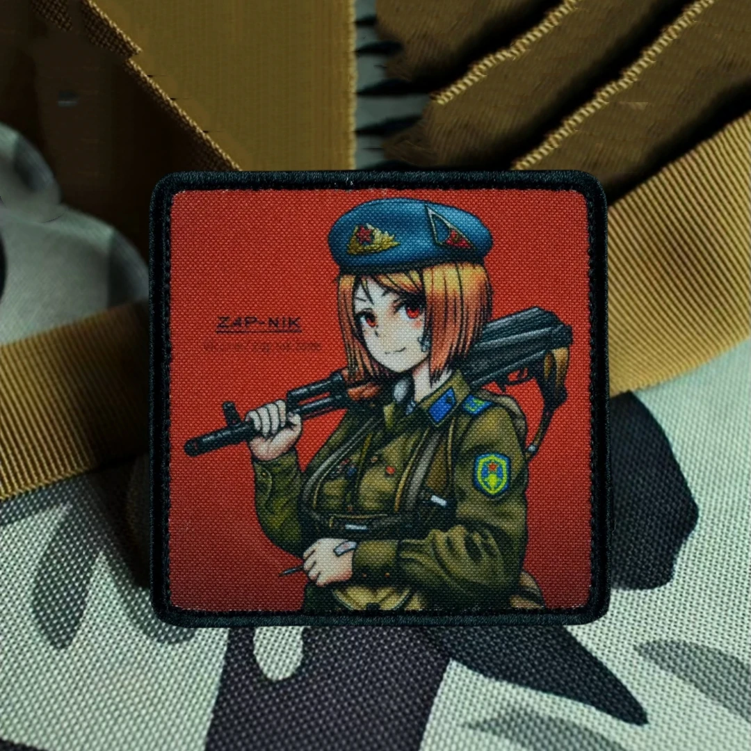 Parche táctico VDV Manga para chica – insignia moral con velcro - imagen 3