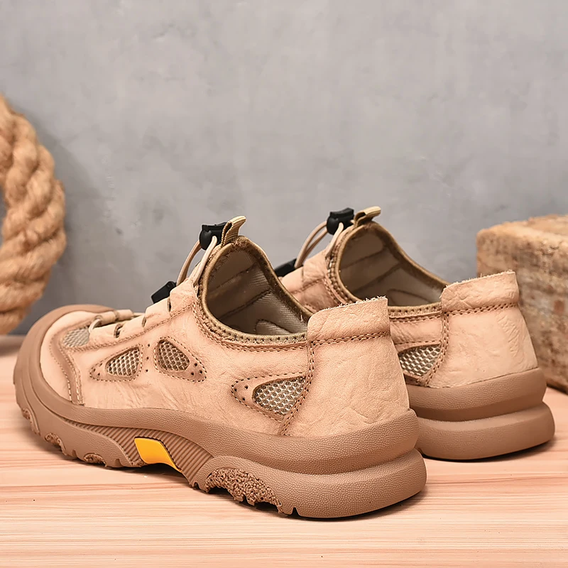 HIKEUP Zapatos de cuero artesanales para hombre – Cómodos y elegantes - imagen 2