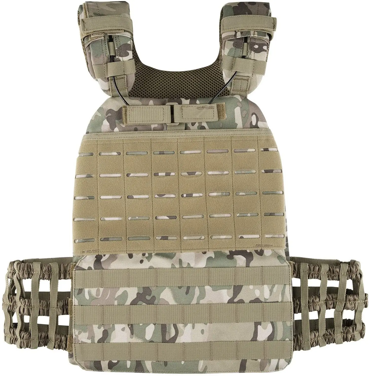 Chaleco táctico ligero MOLLE con soporte de carga y ajuste rápido - imagen 4