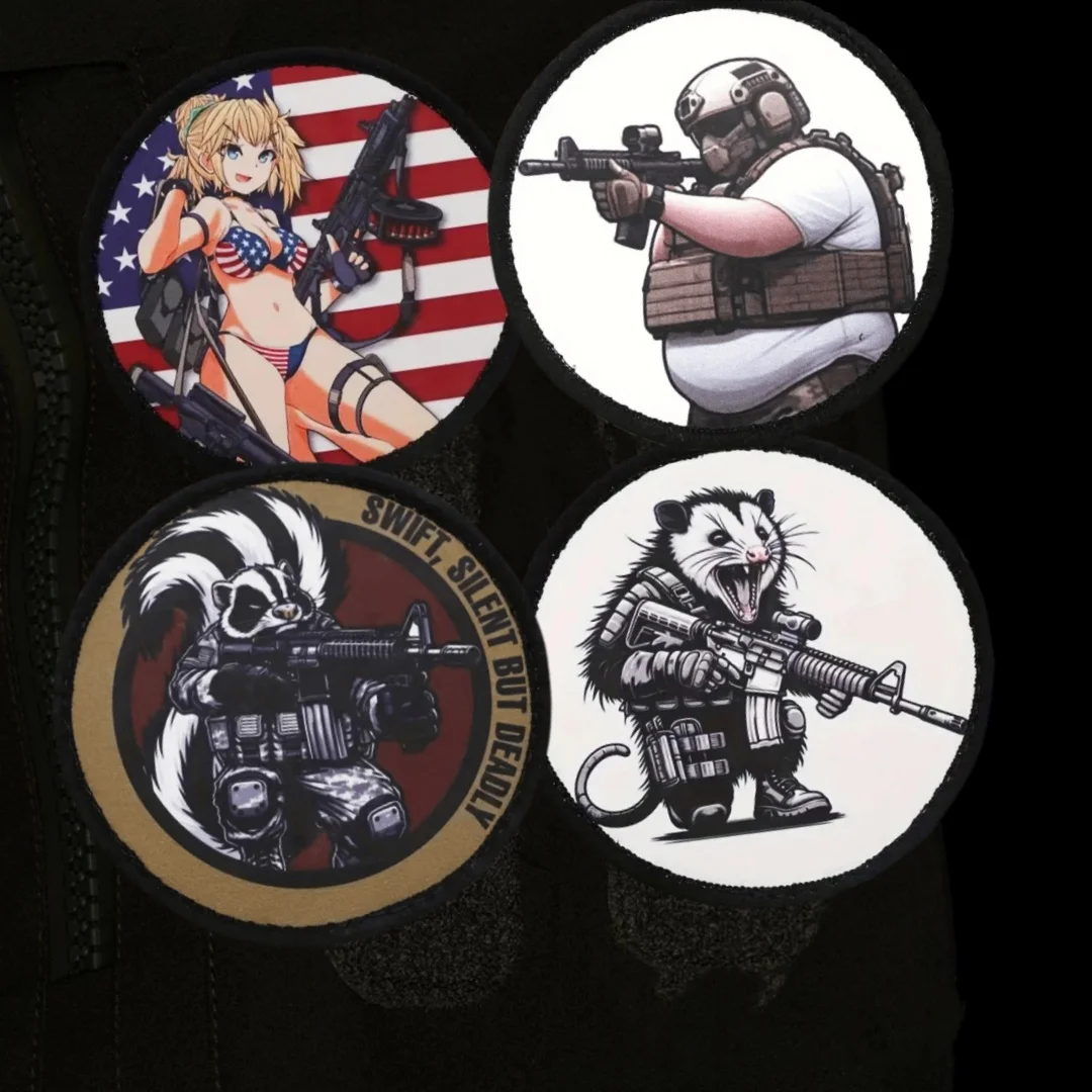 Parche táctico velcro ardilla guerrera – Moral militar mochila - imagen 5