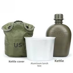 Botella táctica militar camuflaje para senderismo y acampada