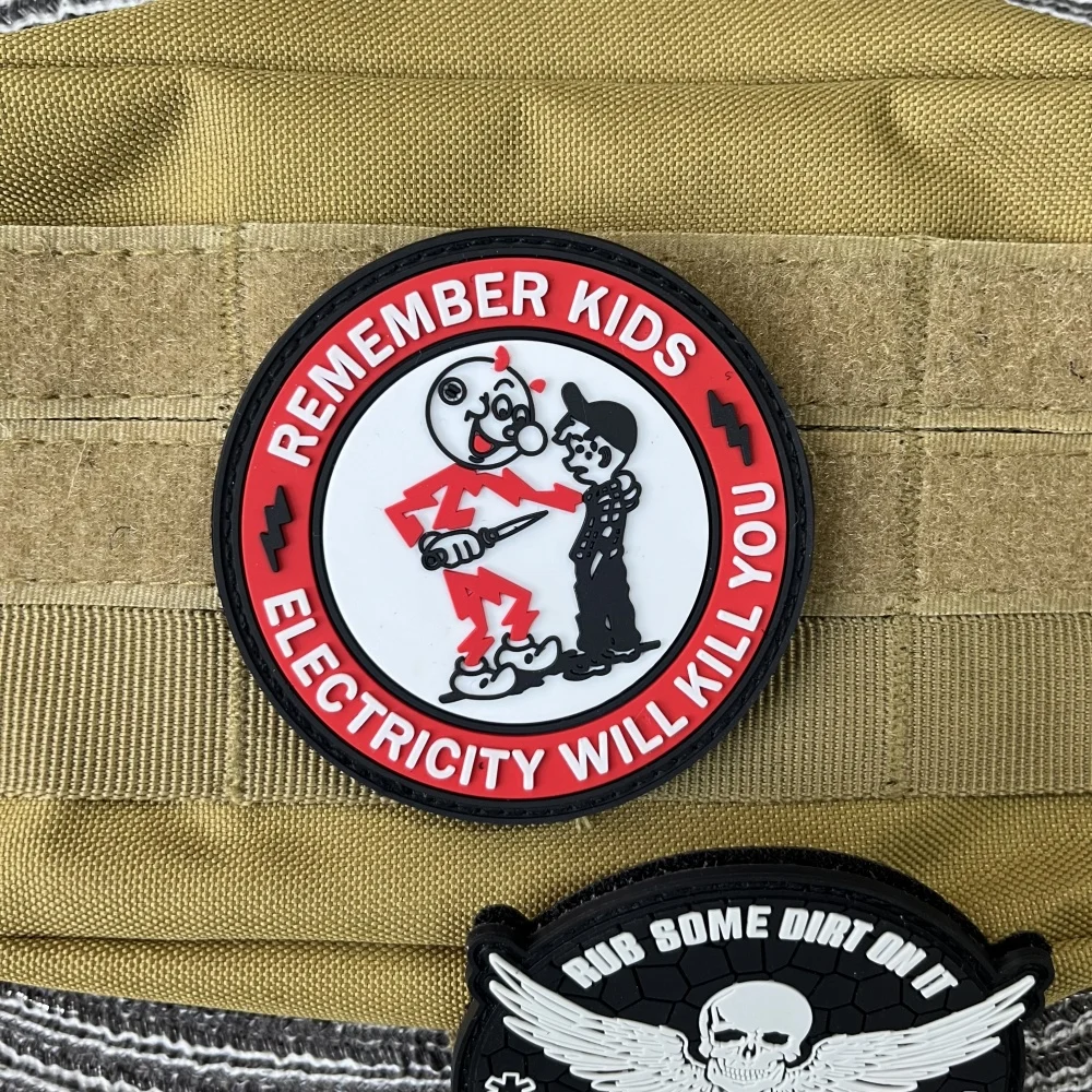 REMEMBER KIDS parche PVC moral táctico para mochila y ropa - imagen 5