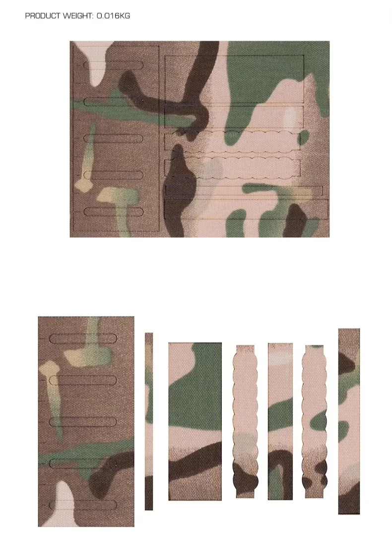 Vista del camuflaje en la carcasa