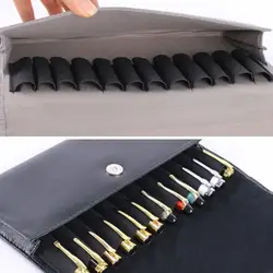 Bolsa Organizador Bolígrafos Cuero Premium 12 Compartimentos