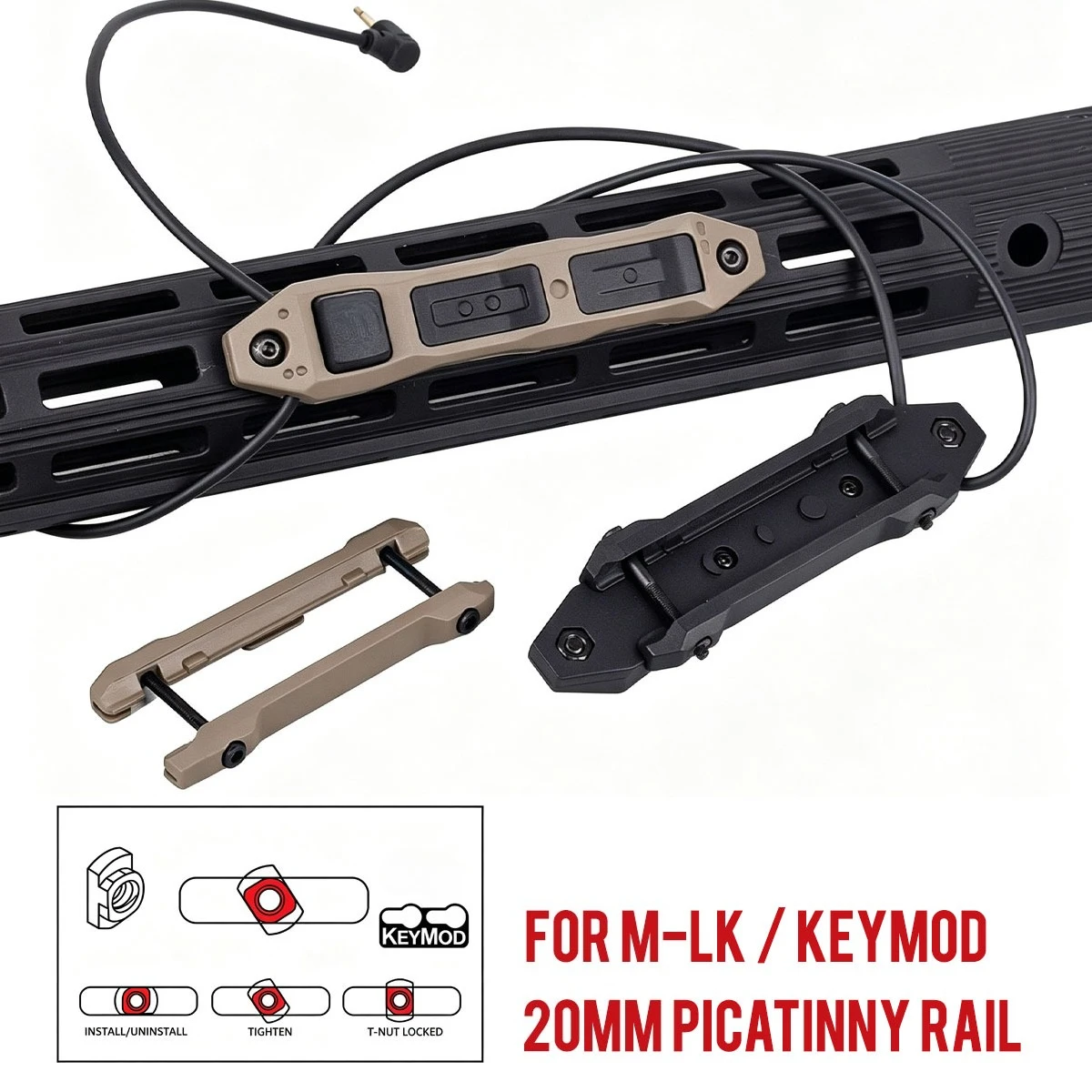 SureFire M300/M600, linterna táctica para rifle con interruptor remoto - imagen 4