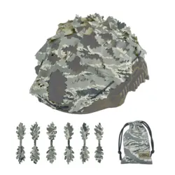 Funda de casco camuflada con corte láser irregular y bolsillo